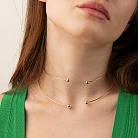 Колье - чокер "Demi" (желтое золото) с шариками кол02614 от ювелирного магазина Оникс - 3