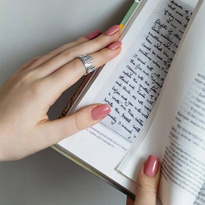 Серебряное кольцо "Мой город" 3937 №6