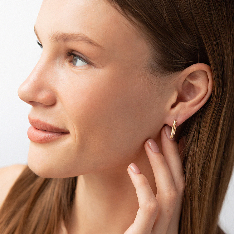 Серьги "Alisia" в красном золоте с09216 от ювелирного магазина Оникс - 3