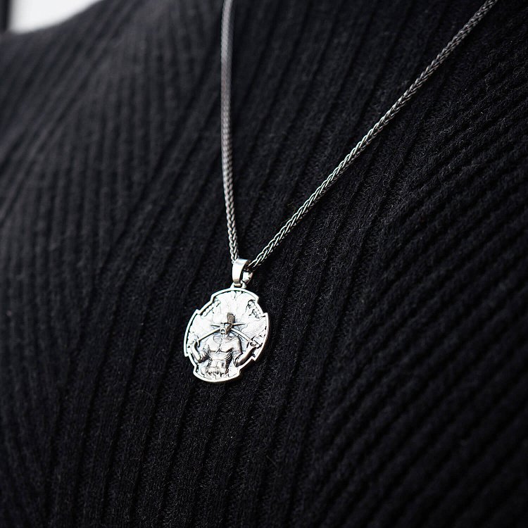 Серебряный кулон "Український козак. Молитва до Пресвятої Богородиці" 133207 от ювелирного магазина Оникс - 11