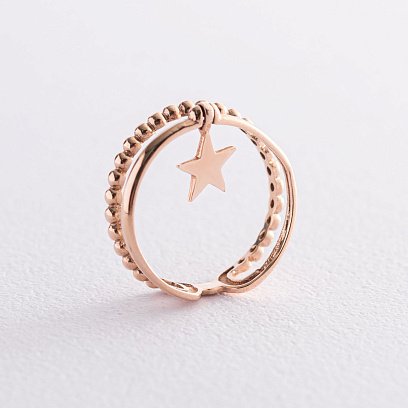 Золотое кольцо "Звёздочка" к05534 №3