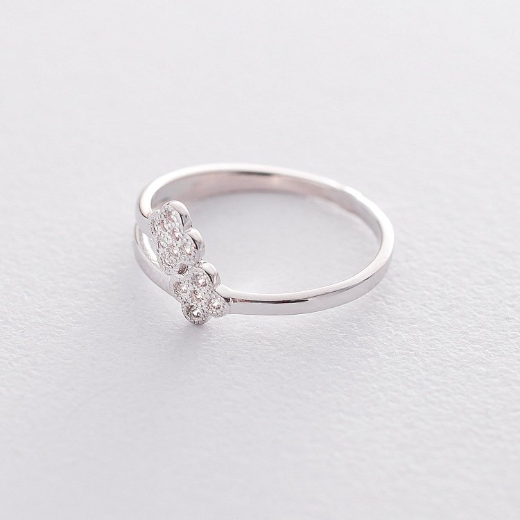 Серебряное кольцо "Клевер" 112224 от ювелирного магазина Оникс - 1