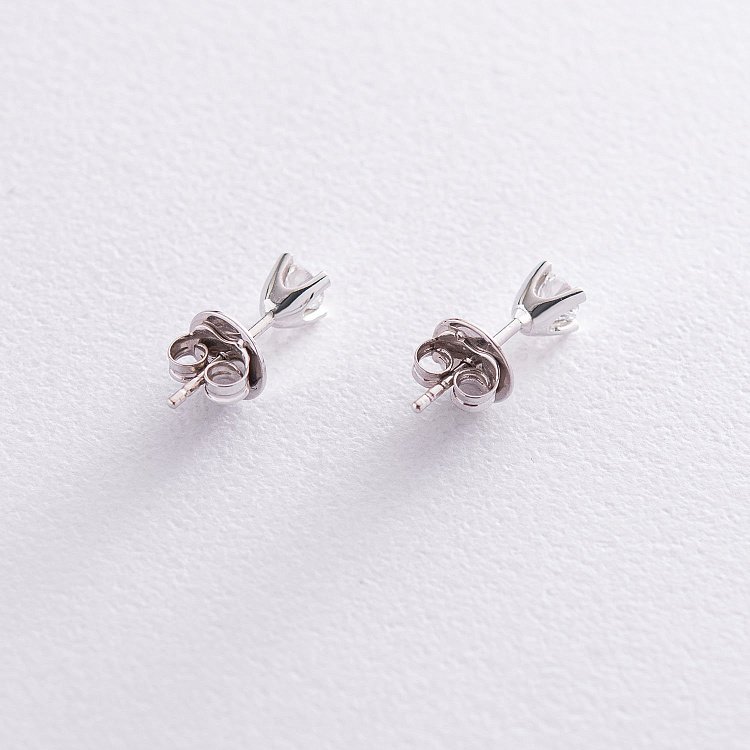 Золоті сережки-пусети з діамантами сб0156arp від ювелірного магазину Онікс - 2