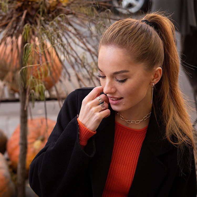 Серебряное колье "Свобода" 181037 от ювелирного магазина Оникс - 28