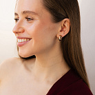 Золотые серьги "Змеи" с09591 от ювелирного магазина Оникс - 3