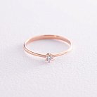 Помолвочное золотое кольцо с бриллиантом 227732421 от ювелирного магазина Оникс - 3
