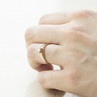 Золотое помолвочное кольцо с фианитом к04918 от ювелирного магазина Оникс - 5