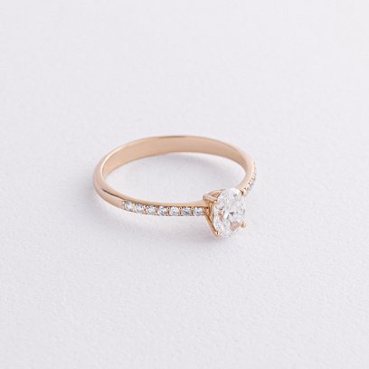 Помолвочное золотое кольцо с бриллиантами 242951621 №3