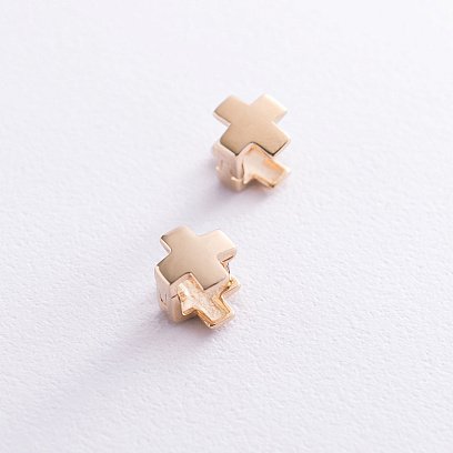 Золоті сережки "Хрестики" с06966