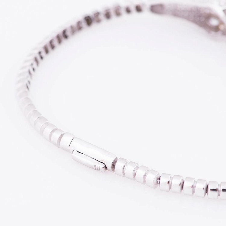 Золотой браслет "Пантеры" с фианитами б02701 от ювелирного магазина Оникс - 2