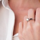 Помолвочное золотое кольцо "Бабочка" с бриллиантами кб0389nl от ювелирного магазина Оникс - 3