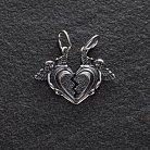 Підвіска "Дві половинки серця" (янголята) 13872 от ювелирного магазина Оникс - 3