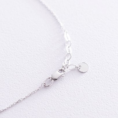 Колье в белом золоте (возможна гравировка) кол01587 №4