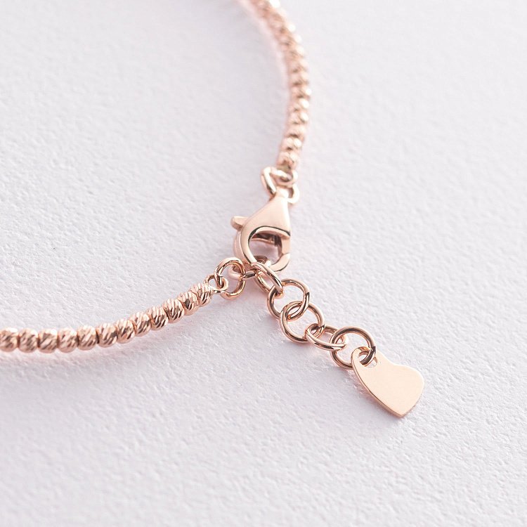 Золотой браслет "Шарики" б05029 от ювелирного магазина Оникс - 3