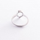 Серебряное кольцо "Капелька" с разноцветными фианитами 112561 от ювелирного магазина Оникс - 2