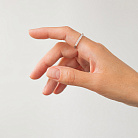 Золота каблучка з діамантами кб0651cha от ювелирного магазина Оникс - 1