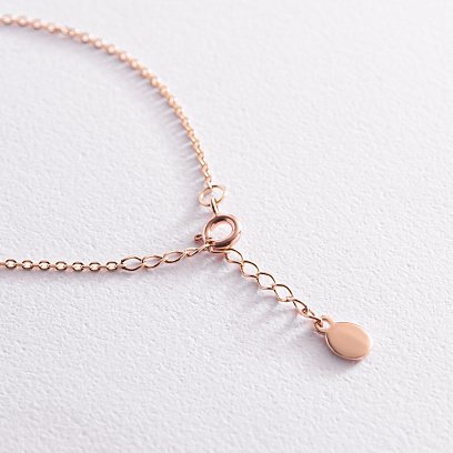 Браслет "Крестик" в красном золоте з2081 №9