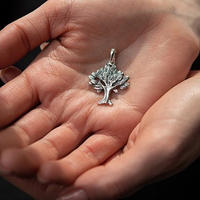 Срібна підвіска "Дерево" 131788 №2