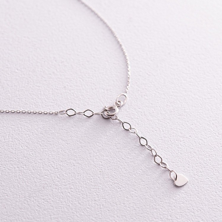 Кольє "Блискавка" у білому золоті кол02287 від ювелірного магазину Онікс - 6