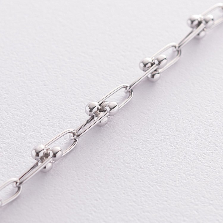 Браслет "Фантазія" в білому золоті б04677 від ювелірного магазину Онікс - 4