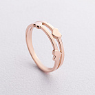 Кольцо "Сердечки" в красном золоте к08450 от ювелирного магазина Оникс