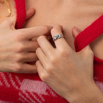 ﻿Срібна каблучка "Вузол" 7119 №5