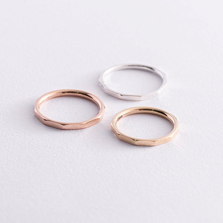 Каблучка "Далія" в червоному золоті к06867 від ювелірного магазину Онікс - 7