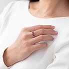 Золотое кольцо с бриллиантами и рубинами R12974Eajd от ювелирного магазина Оникс - 3