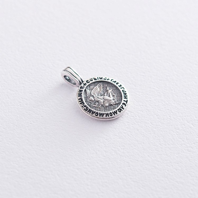 Серебряная ладанка "Ангел Хранитель" 133001 от ювелирного магазина Оникс