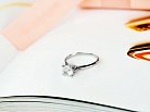 Золотое помолвочное кольцо с бриллиантом zbirderdl77 от ювелирного магазина Оникс - 1