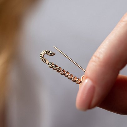 Золота шпилька "Кульки" 3.3 см зак00289 №2