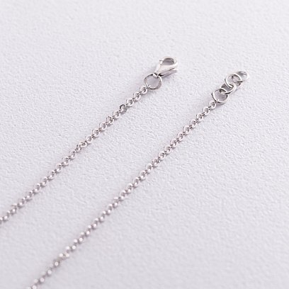 Колье "Клевер" в белом золоте кол01855 №4