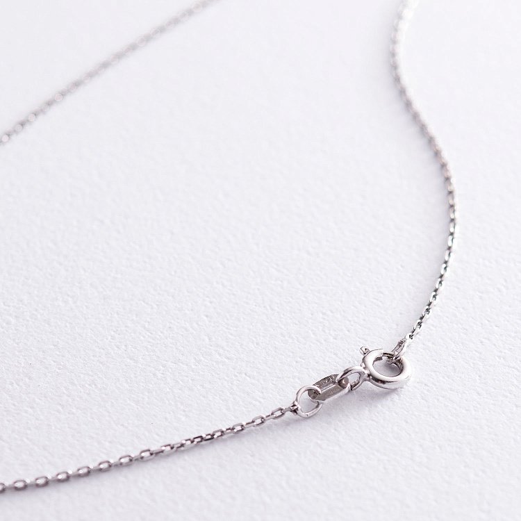 Срібне кольє з буквою "Т" 18985Т від ювелірного магазину Онікс - 1