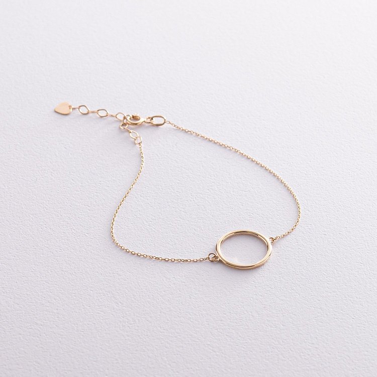 Браслет "Кругообіг" в жовтому золоті б04575 від ювелірного магазину Онікс - 2