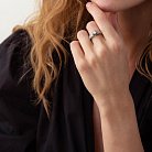 Помолвочное кольцо в белом золоте с бриллиантами к770 от ювелирного магазина Оникс - 1