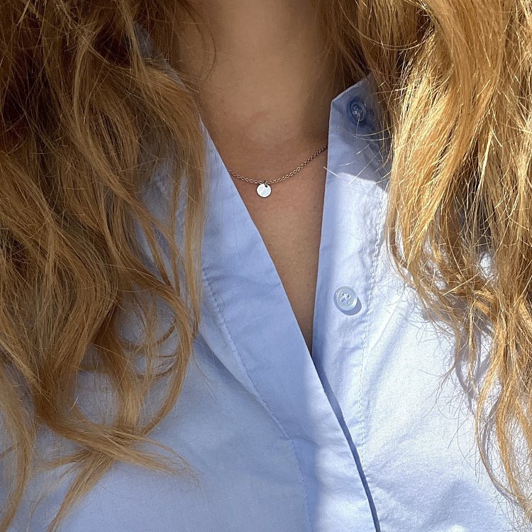 Срібне кольє "Монетка" 1106 від ювелірного магазину Онікс - 2