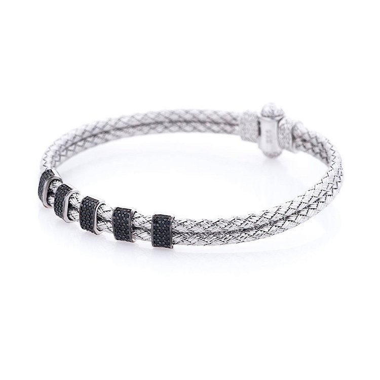 Серебряный браслет с фианитами 141000 от ювелирного магазина Оникс - 1