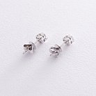 Золоті сережки - пусети з діамантами с174ar от ювелирного магазина Оникс - 2
