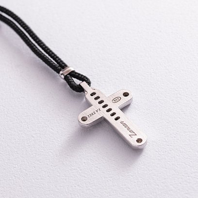 Мужское колье "Крест" из серебра ZANCAN EXC290R-N №5