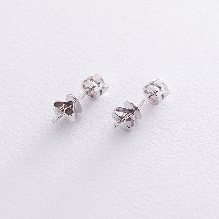 Золоті сережки - пусети з діамантами с174ar від ювелірного магазину Онікс - 2