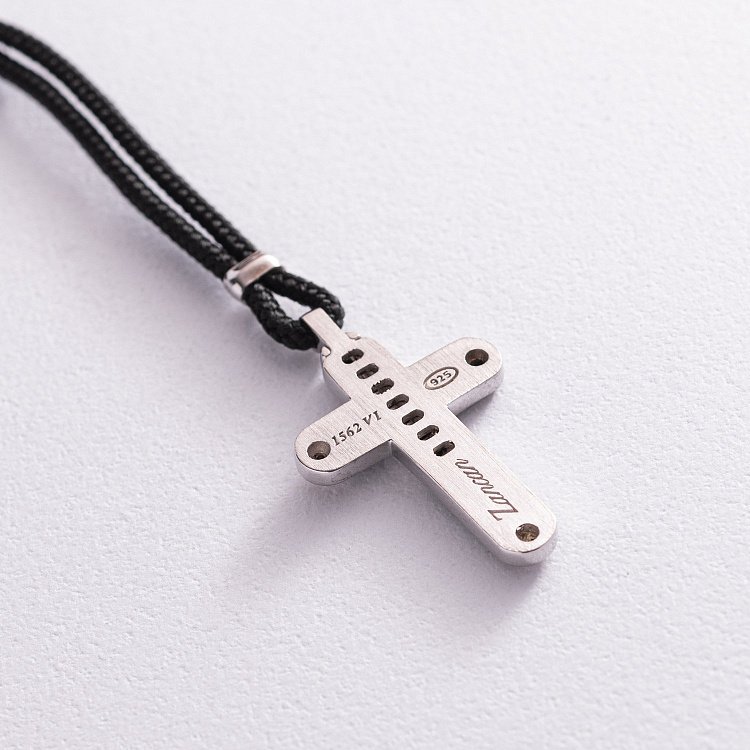 Мужское колье "Крест" из серебра ZANCAN EXC290R-N от ювелирного магазина Оникс - 4