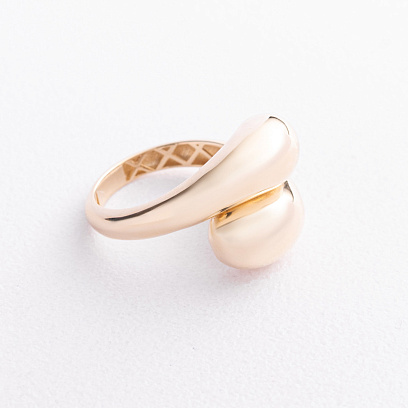 Каблучка "Miriam" у жовтому золоті к08411 №3