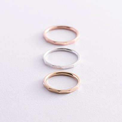 Каблучка "Далія" в червоному золоті к06867 №7