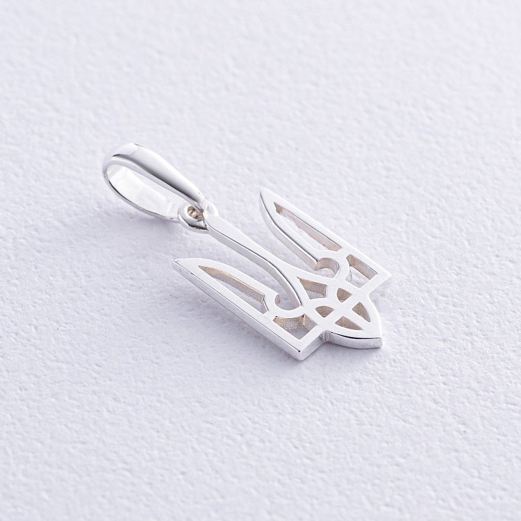 Серебряный кулон "Герб Украины - Тризуб" 133128 от ювелирного магазина Оникс - 2