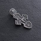 Срібний православний хрест (чорніння) 132735 от ювелирного магазина Оникс