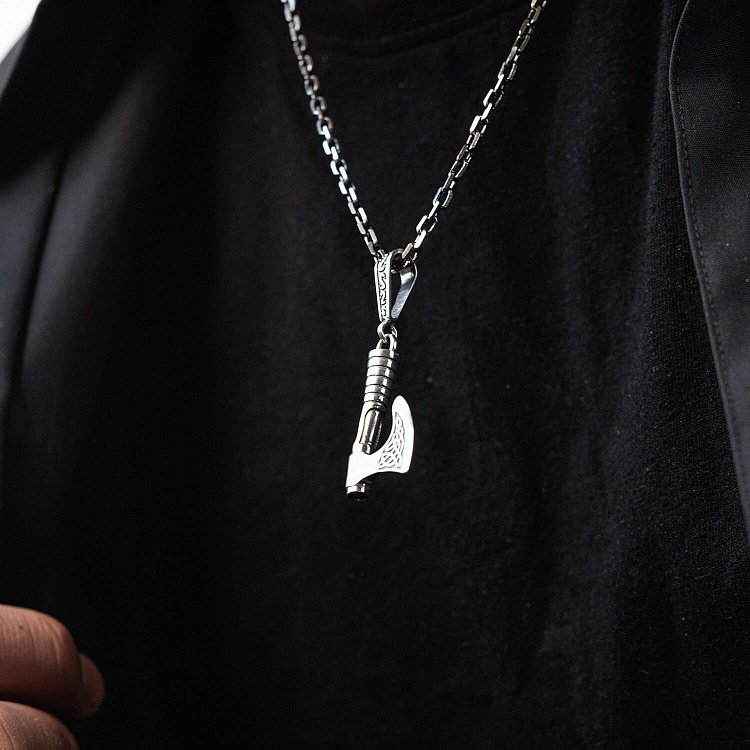 Серебряный кулон "Секира Перуна" 093 от ювелирного магазина Оникс - 5