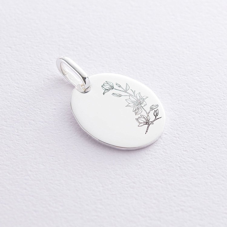 Срібний кулон "Квіточки" 133045цвет від ювелірного магазину Онікс - 1
