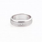 Золотое обручальное кольцо с фианитами - лаконичное обр00110 от ювелирного магазина Оникс - 1