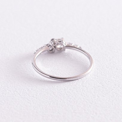 Кольцо с бриллиантами в белом золоте 101-10141 №3