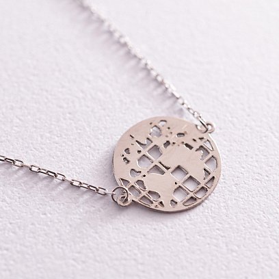 Колье "Кругосветное путешествие" в серебре 181194 №3